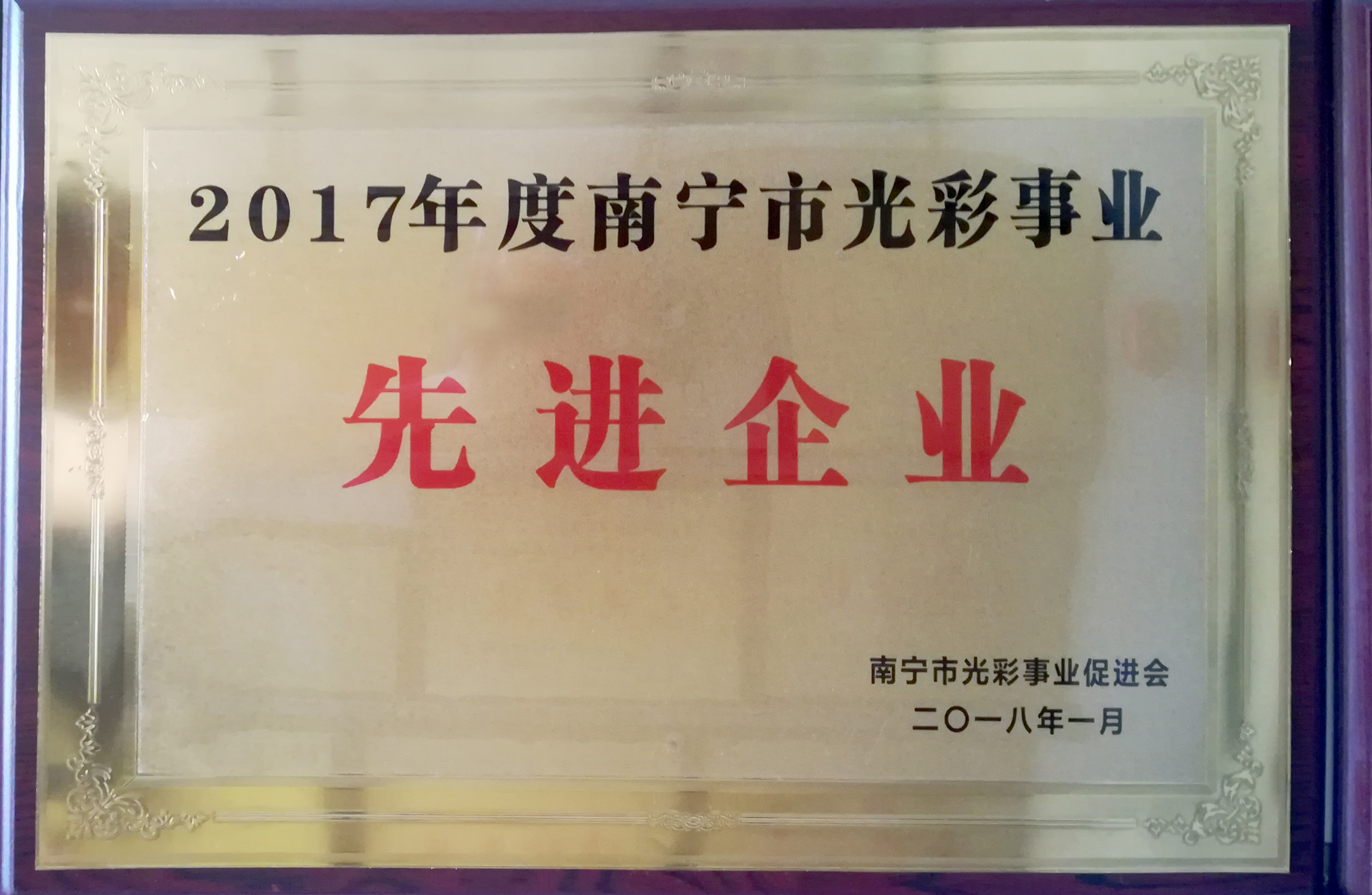 2017年南寧市光彩事業(yè)先進(jìn)企業(yè)